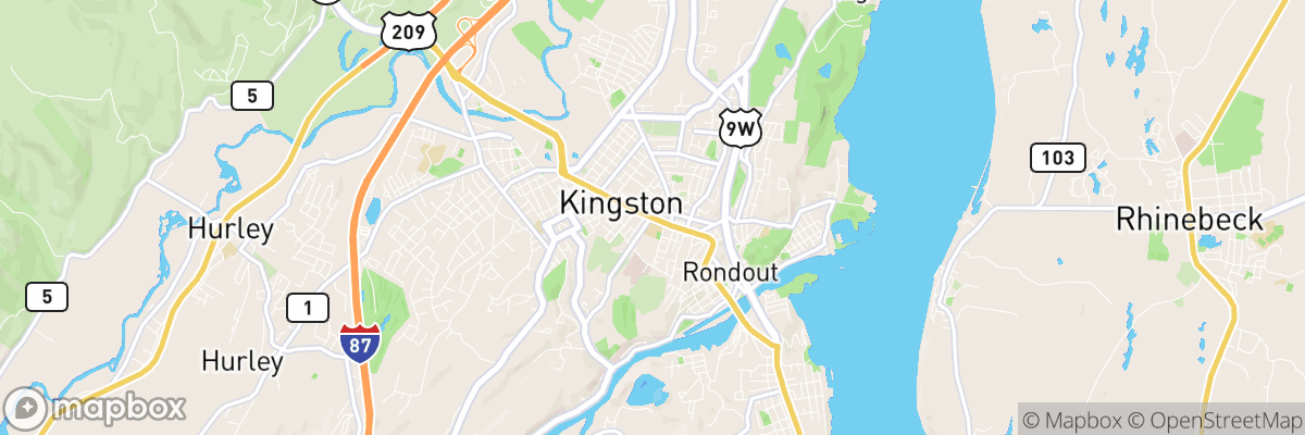 Kingston, New York map