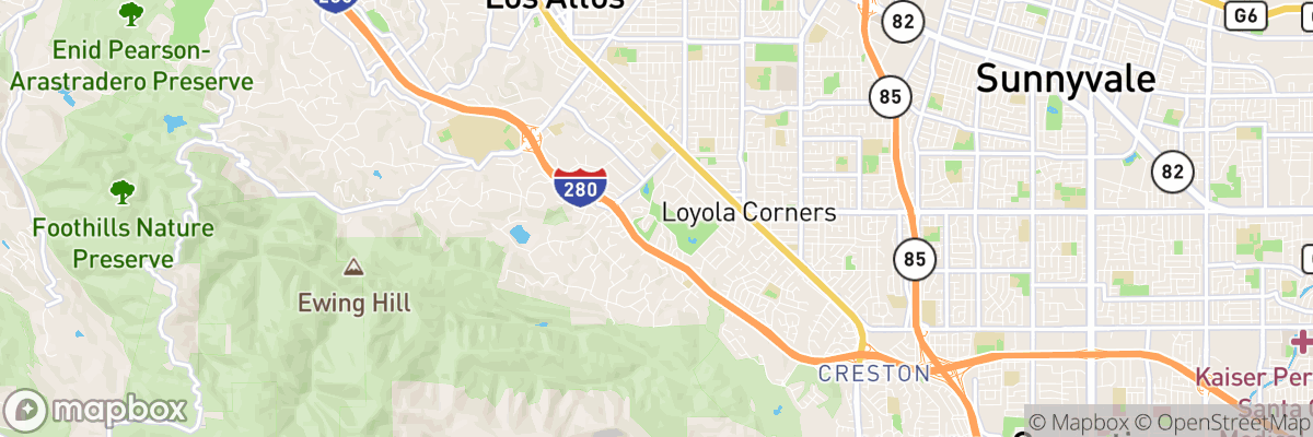 Loyola, California map