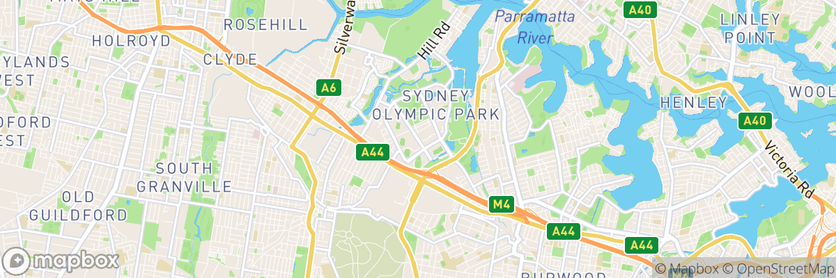 Sydney Olympic Park, New South Wales map