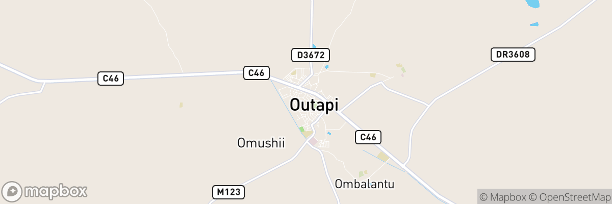 Outapi, Omusati map