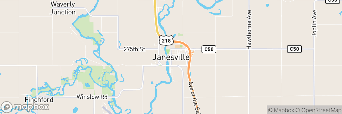 Janesville, Iowa map