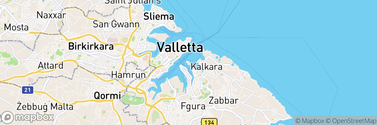 Vittoriosa, Il-Birgu map