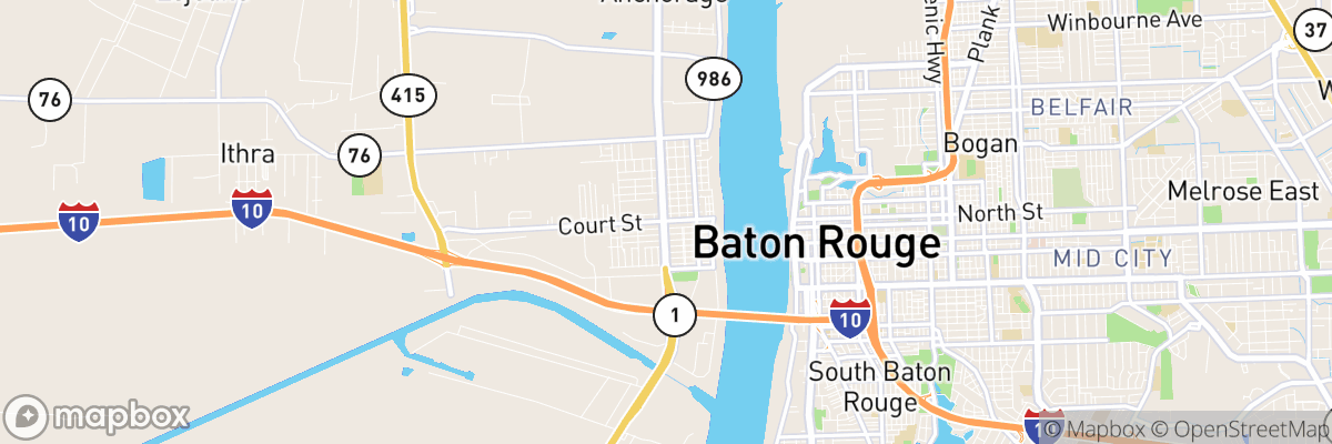 Port Allen, Louisiana map