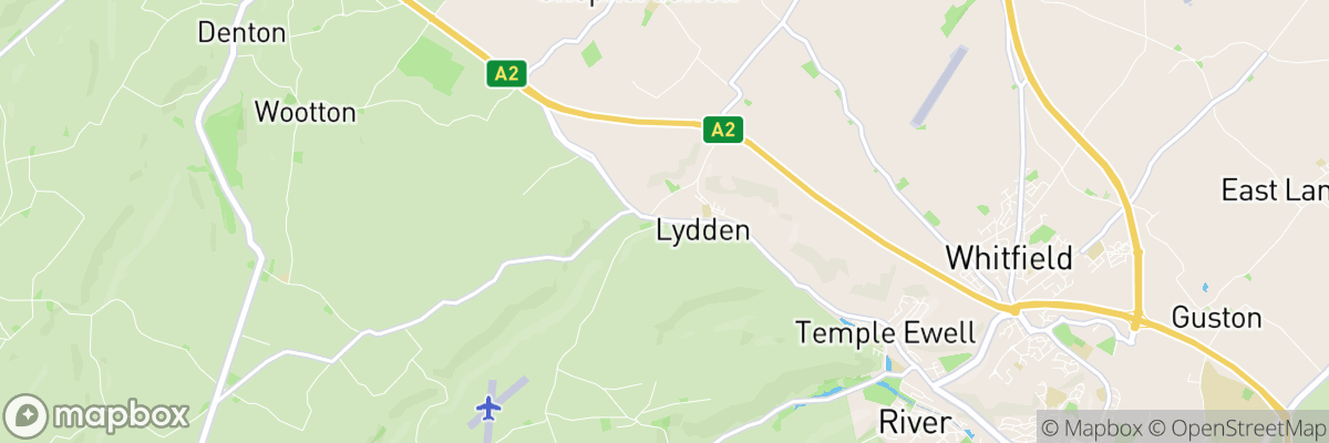 Lydden, England map