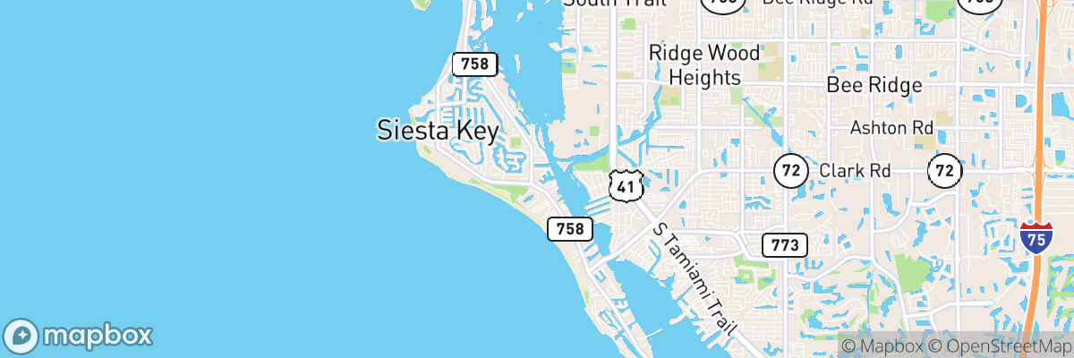 Siesta Key, Florida map