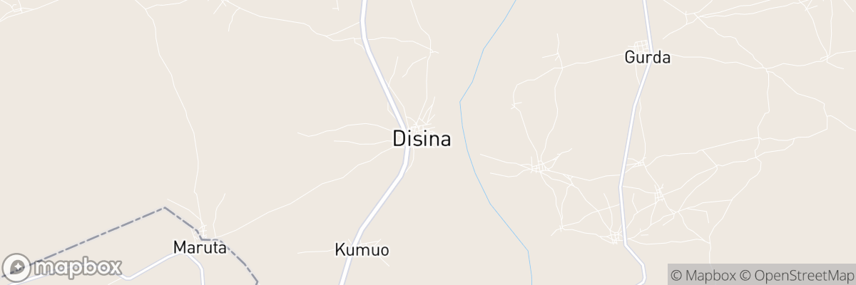 Disina, Bauchi State map