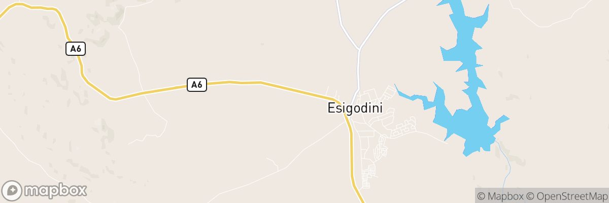 Esigodini, Matabeleland South Province map