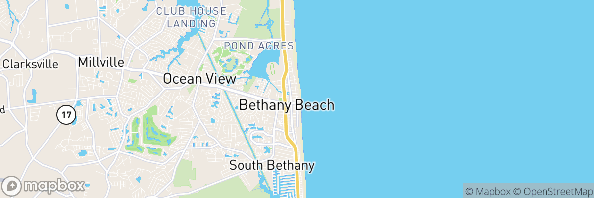 Bethany Beach, Delaware map