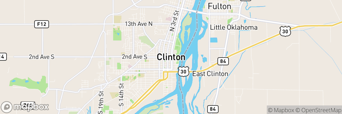 Clinton, Iowa map