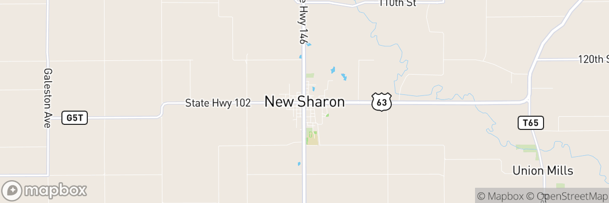 New Sharon, Iowa map