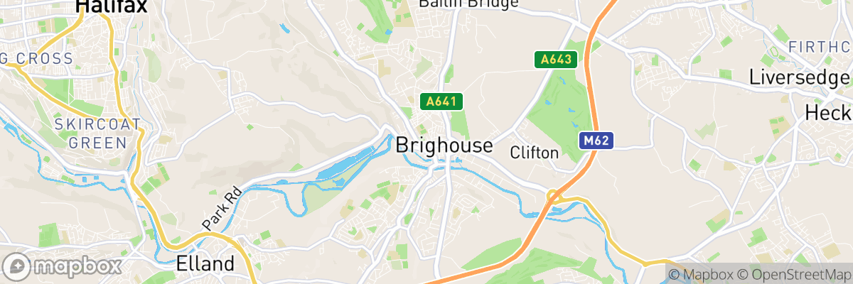 Brighouse, England map