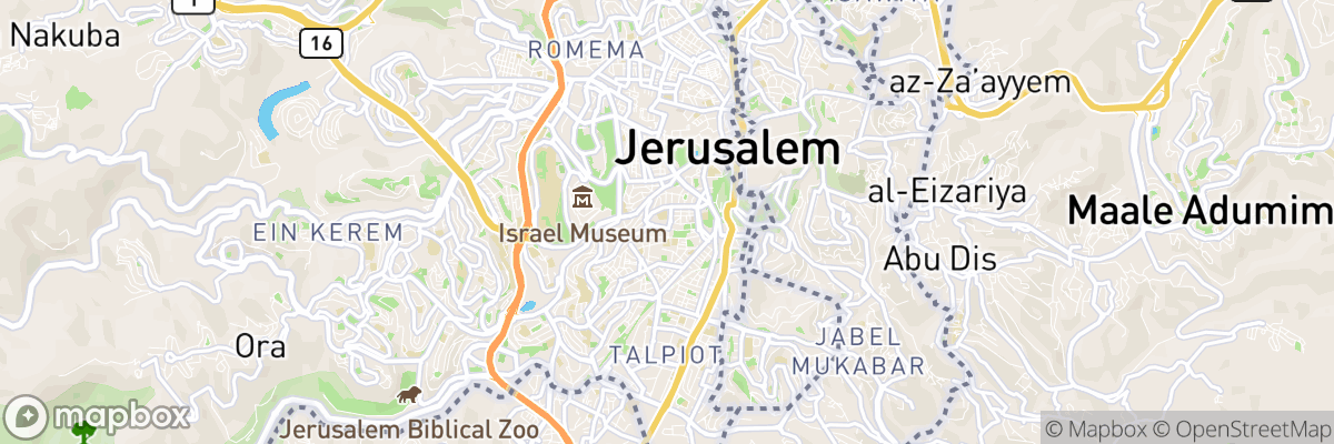 Jerusalem, Jerusalem map