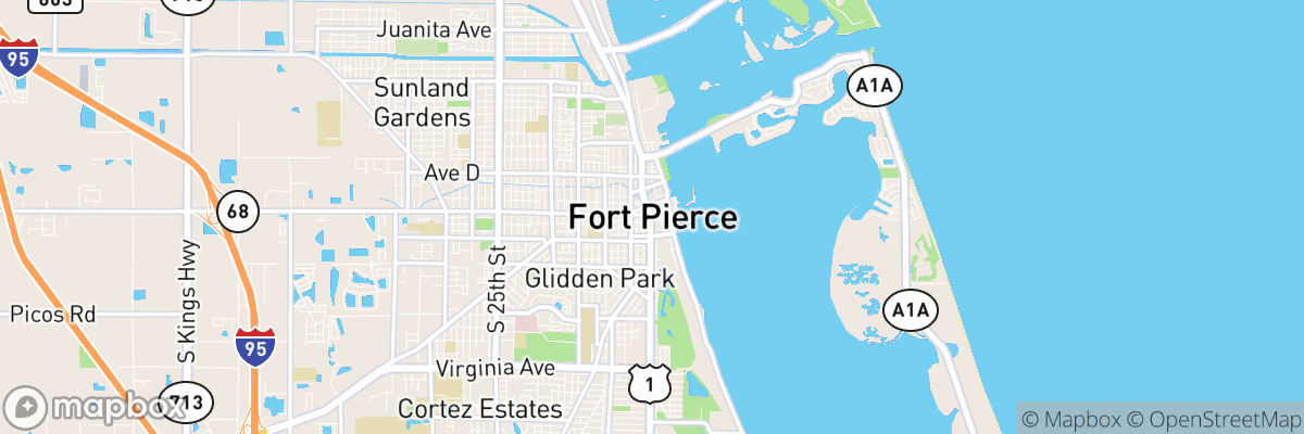 Fort Pierce, Florida map