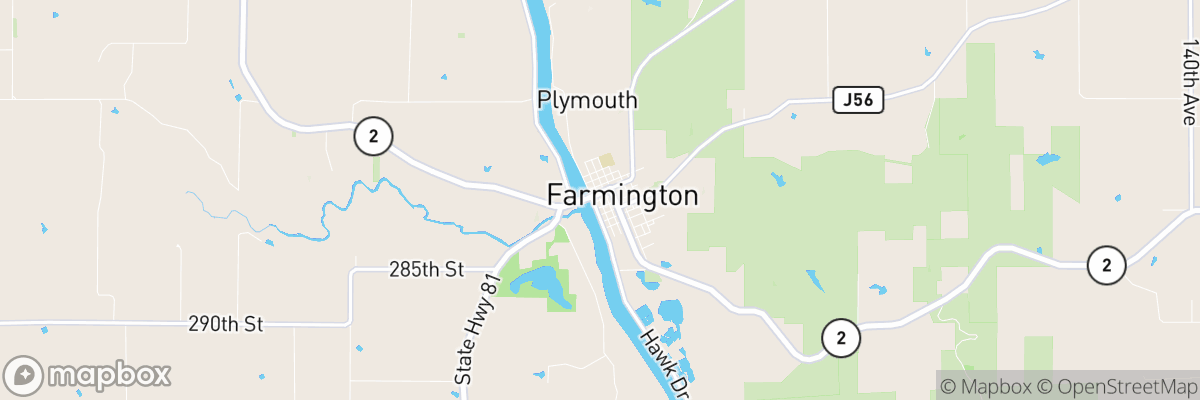 Farmington, Iowa map