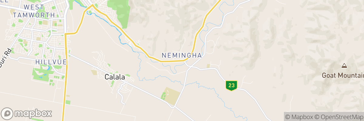 Nemingha, New South Wales map