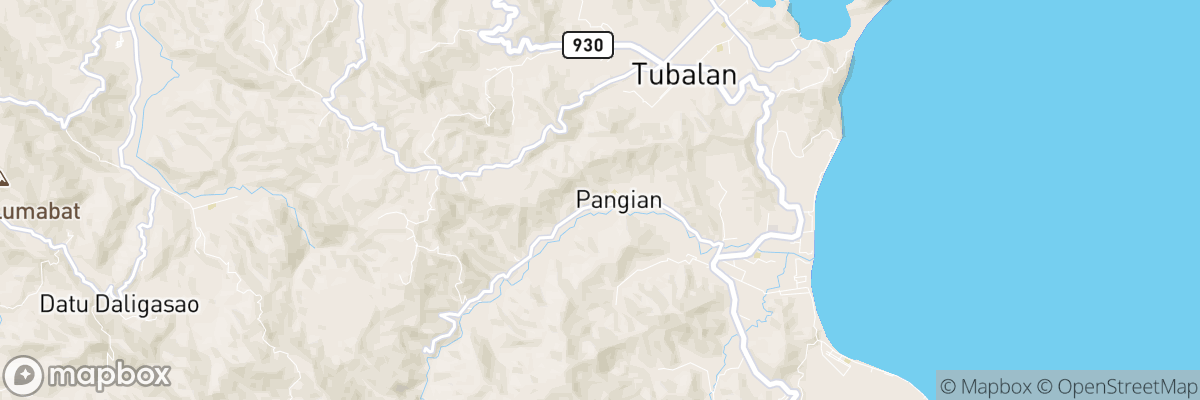 Pangian, Davao map