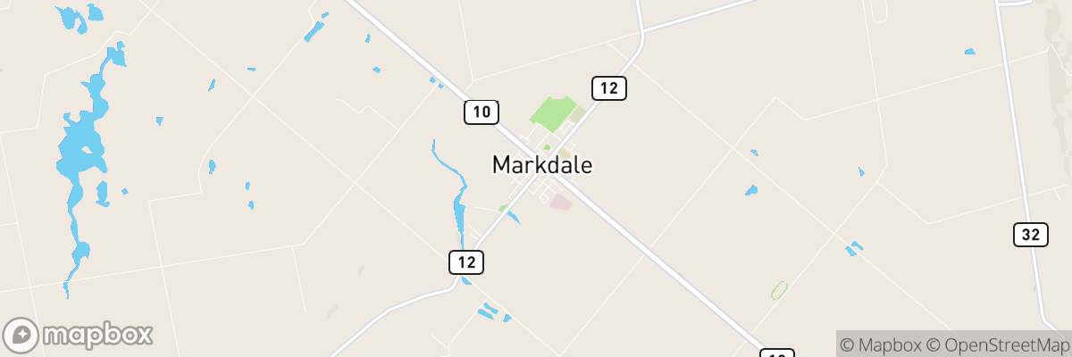 Markdale, Ontario map