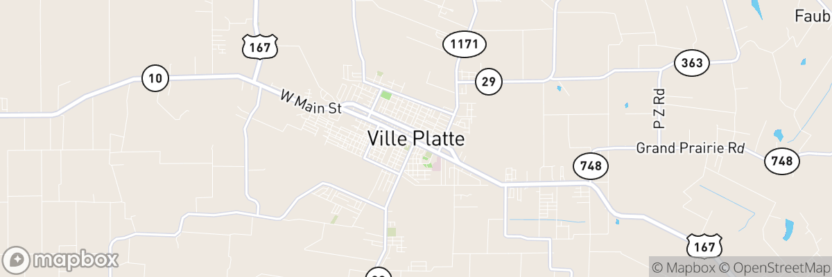 Ville Platte, Louisiana map