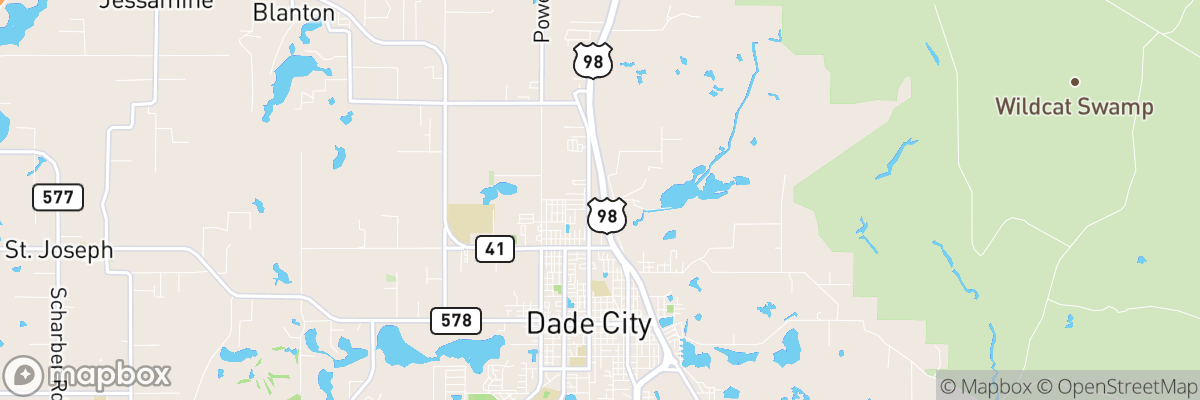 Dade City North, Florida map