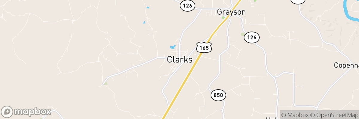 Clarks, Louisiana map