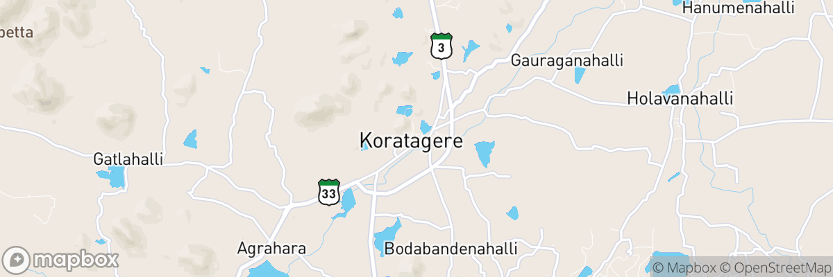 Koratagere, Karnataka map