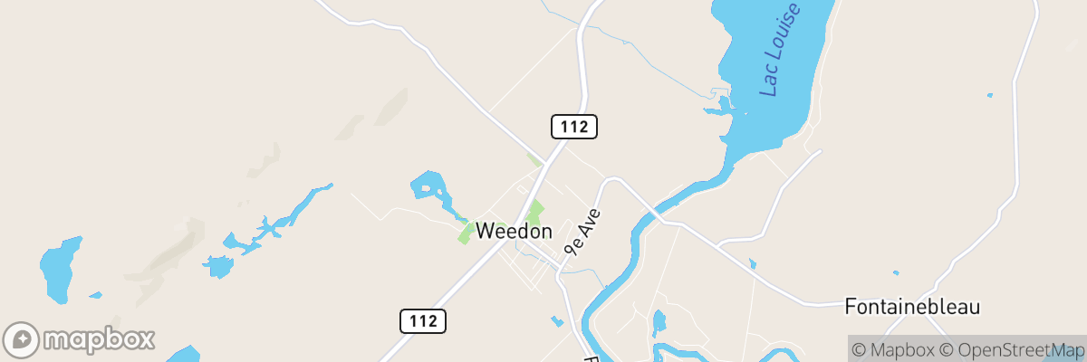 Weedon Centre, Québec map