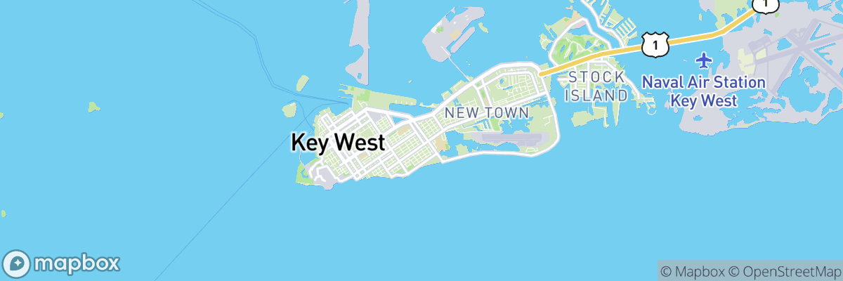 Key West, Florida map