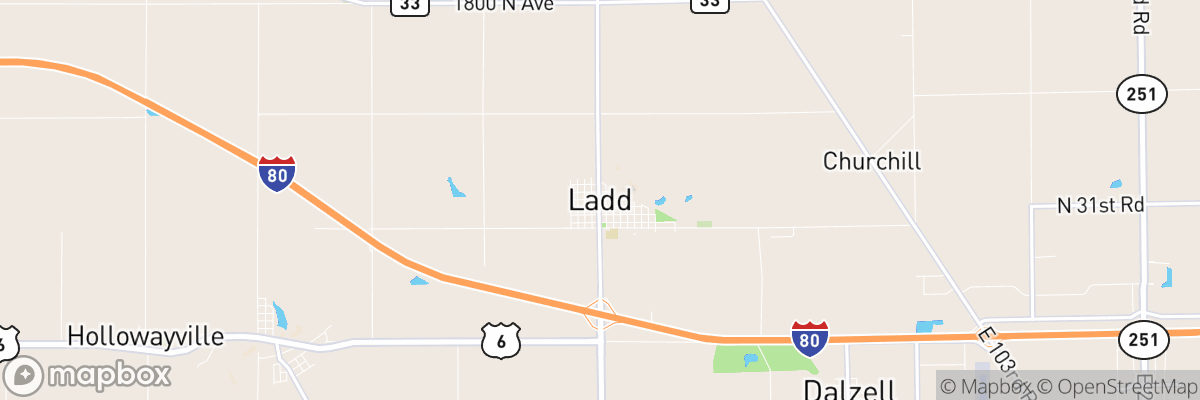 Ladd, Illinois map