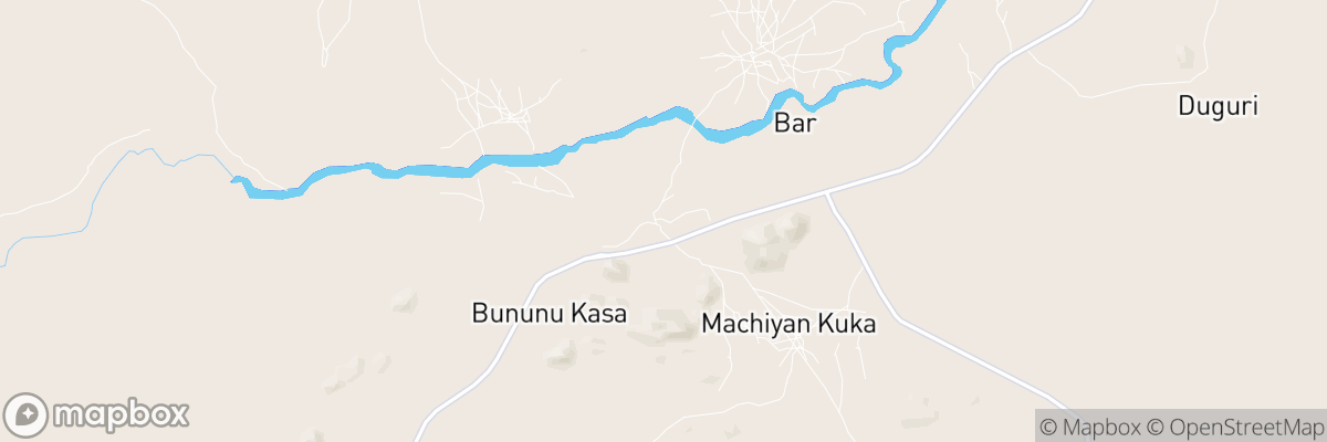 Bununu, Bauchi State map