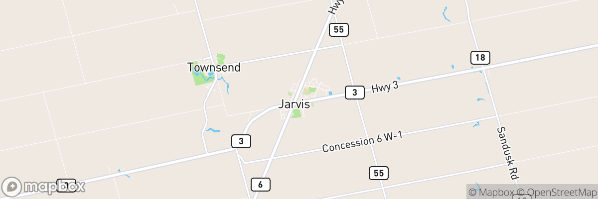 Jarvis, Ontario map