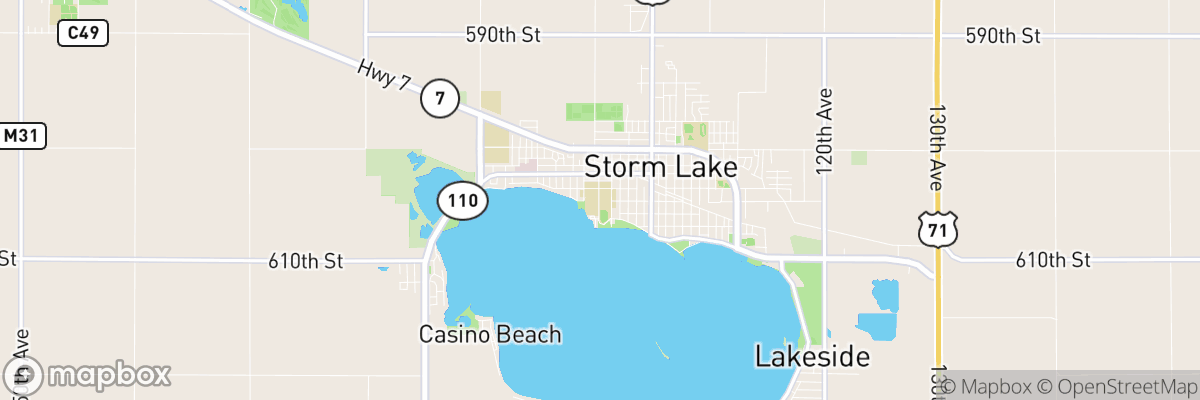 Storm Lake, Iowa map