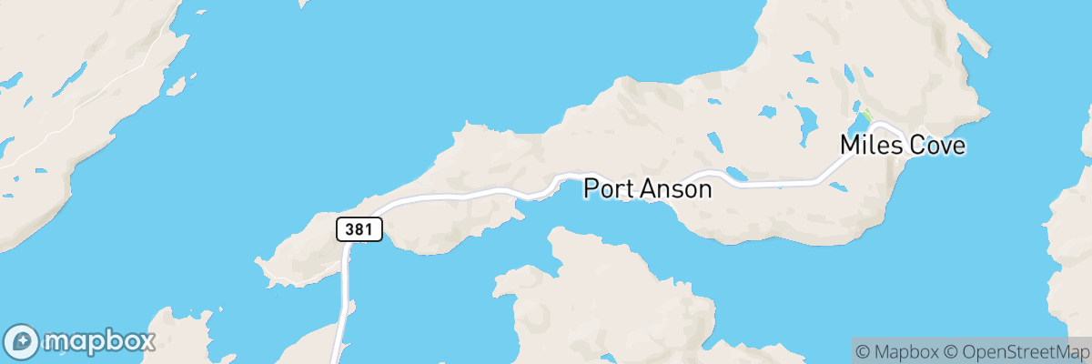 Port Anson, Newfoundland and Labrador map