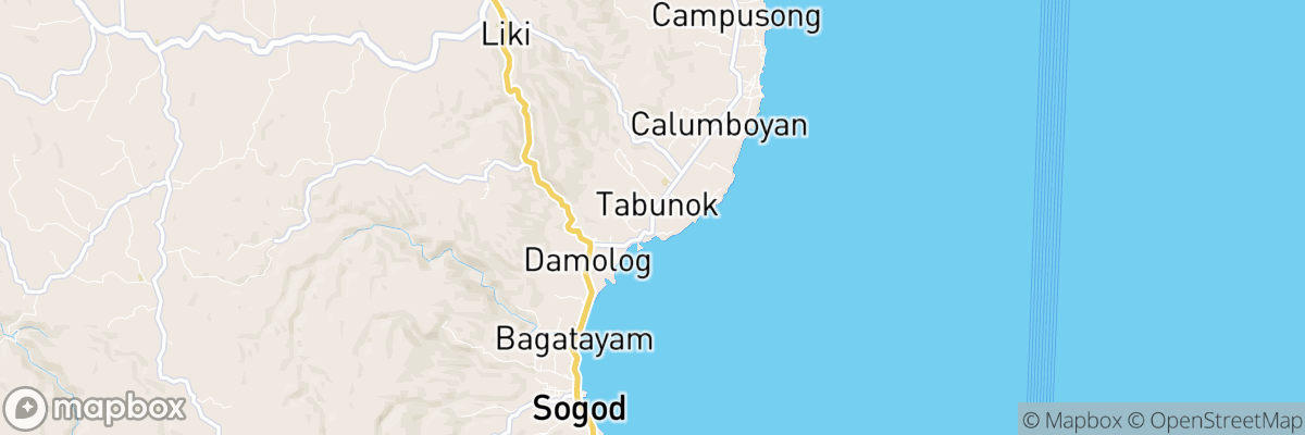 Tabunok, Central Visayas map