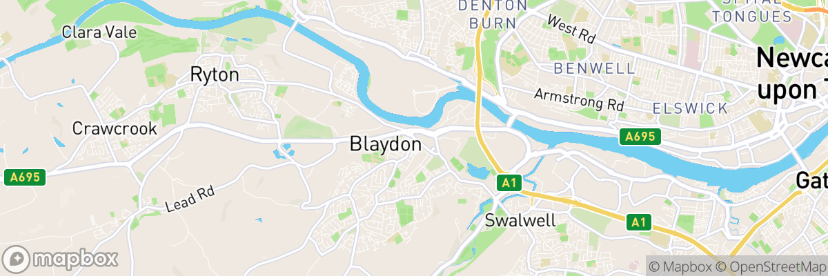 Blaydon-on-Tyne, England map