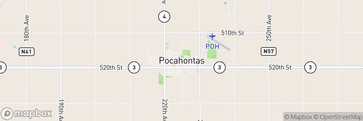 Pocahontas, Iowa map