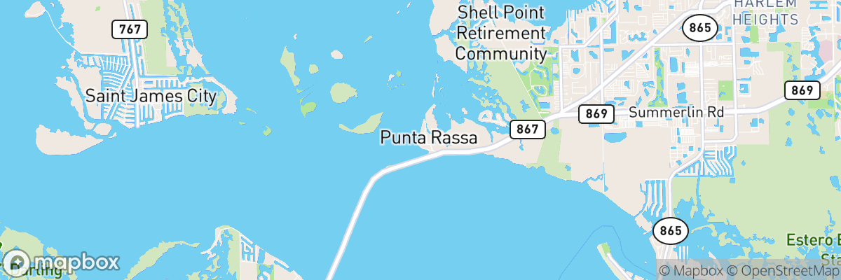 Punta Rassa, Florida map