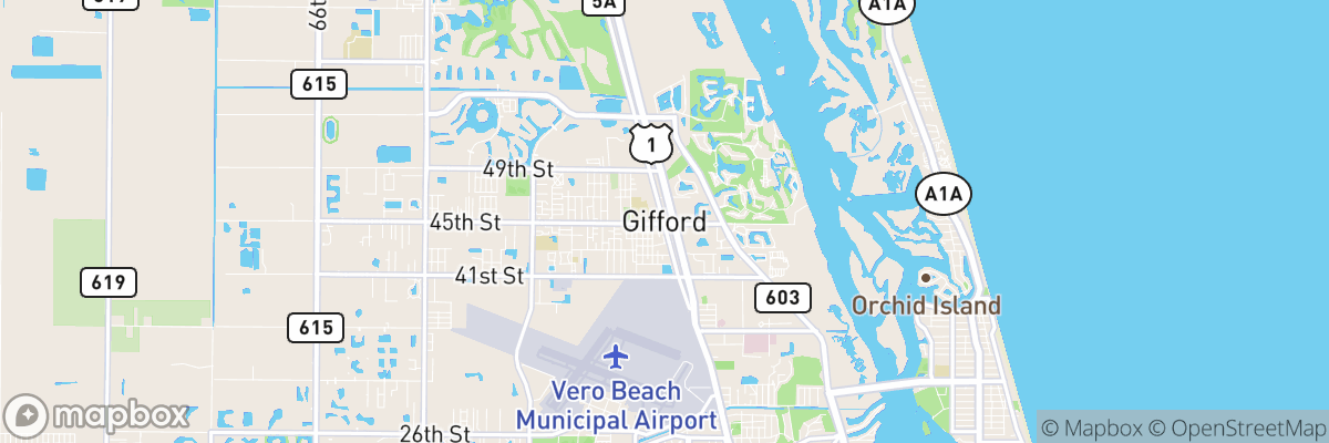 Gifford, Florida map