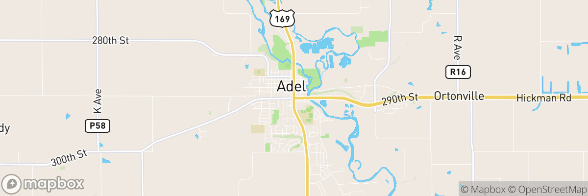 Adel, Iowa map