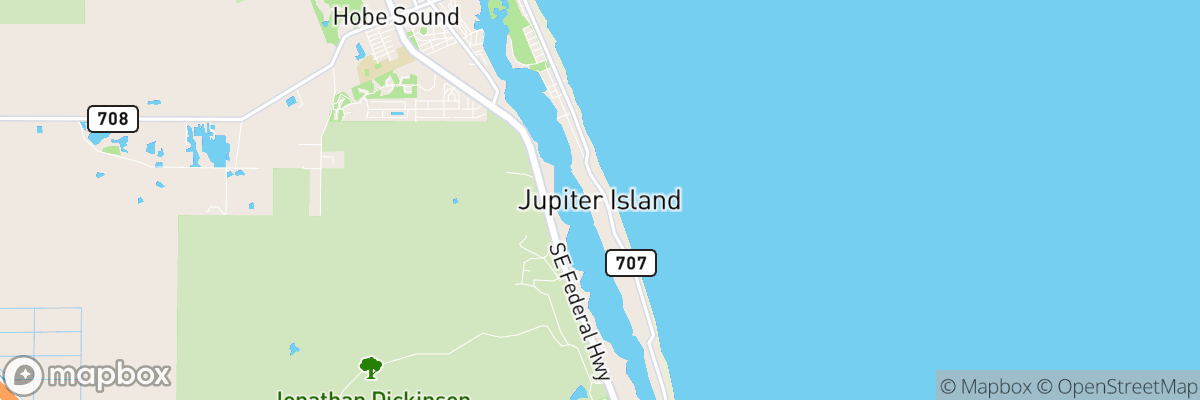 Jupiter Island, Florida map