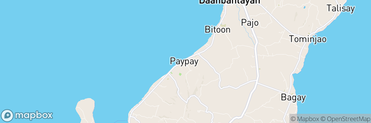 Paypay, Central Visayas map