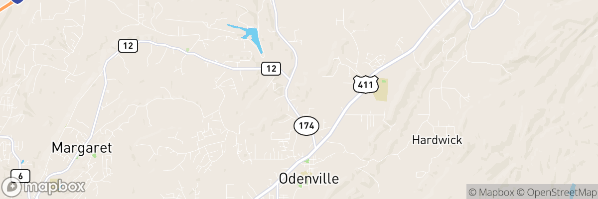 Branchville, Alabama map