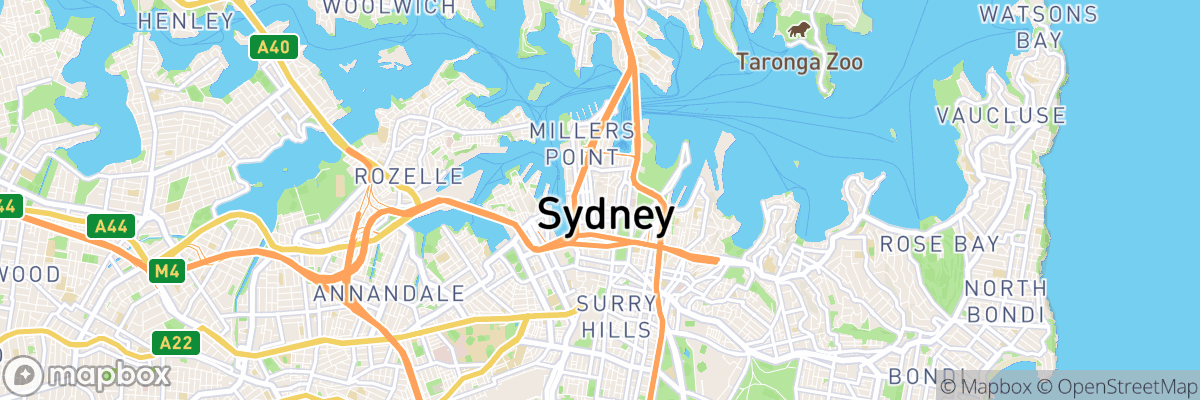 Sydney, New South Wales map