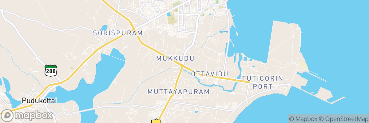 Thoothukudi, Tamil Nādu map