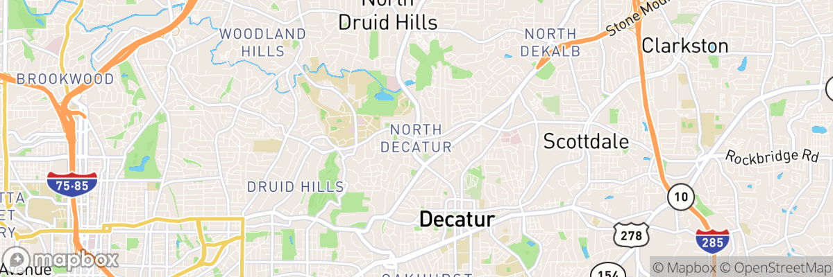 North Decatur, Georgia map