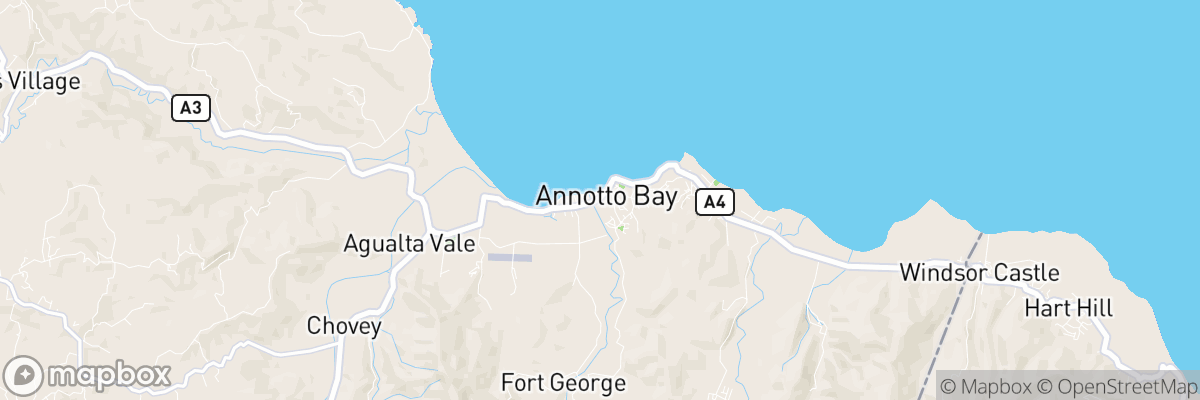 Annotto Bay, Saint Mary map