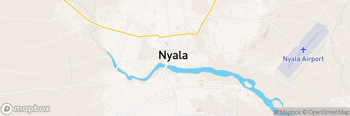 Nyala, South Darfur map