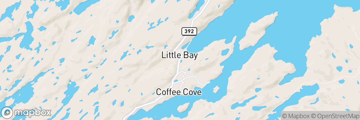 Little Bay, Newfoundland and Labrador map