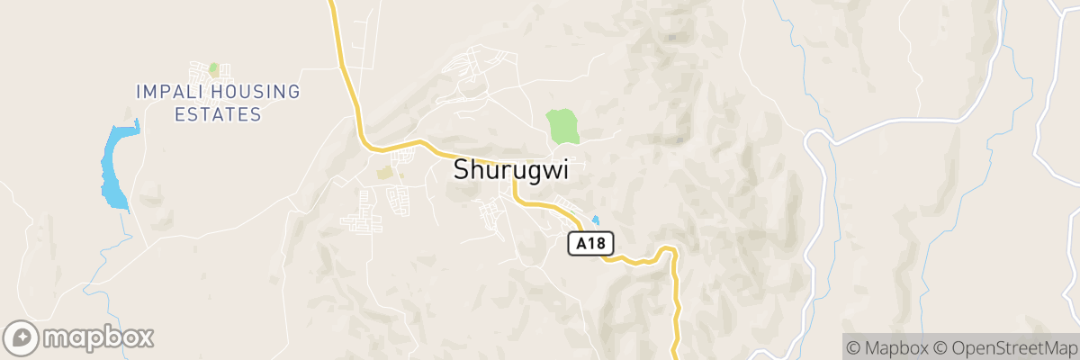 Shurugwi, Midlands Province map