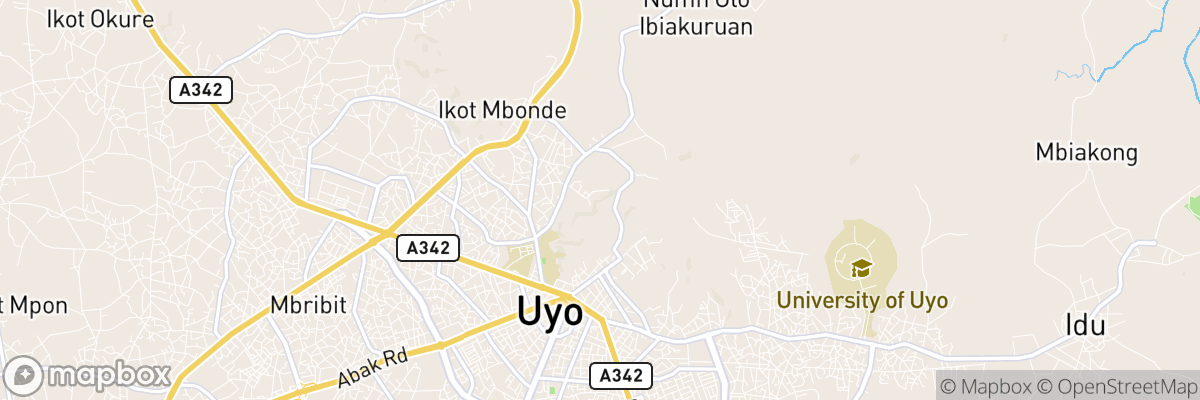 Uyo, Akwa Ibom State map