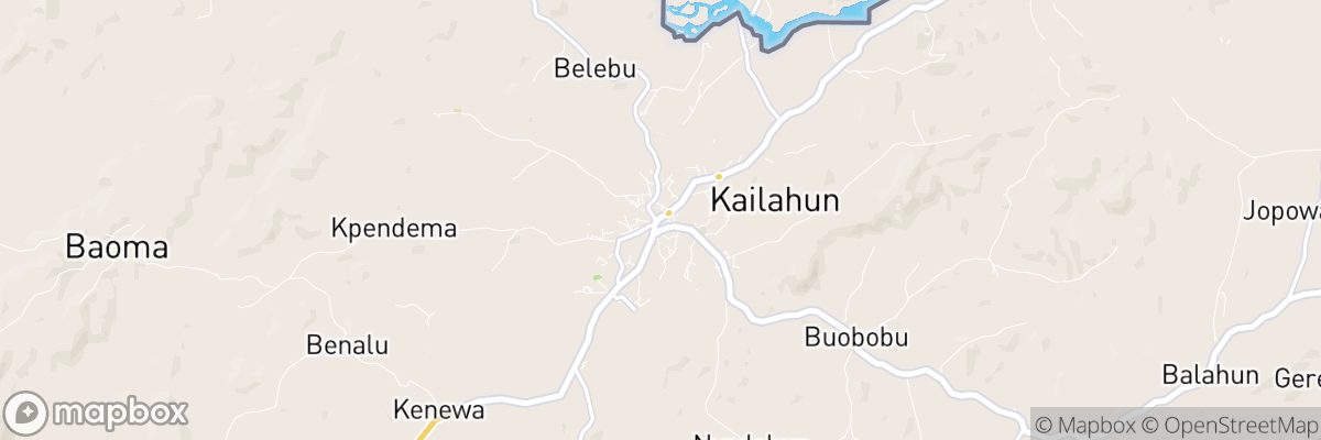 Kailahun, Eastern Province map